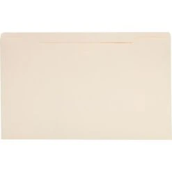 Quill Brand® Reinforced File Jacket, Legal Size, Manila, 100/Box (4930)