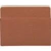 Quill Brand® Reinforced File Pocket, 1 3/4" Expansion, Letter Size, Brown, 25/Box (7Q1514) -Esseltela Shop s1201484 s7