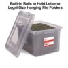 Staples® Hanging File Box, Snap Lid, Letter/Legal Size, Frost Gray, 4/Carton (TR57623CT) 1 Staples® Hanging File Box, Snap Lid, Letter/Legal Size, Frost Gray, 4/Carton (TR57623CT) -Esseltela Shop s1220995 s7