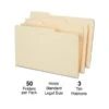 Staples Heavy Duty File Folders, 1/3 Cut, Legal Size, Manila, 50/Box (TR18362) -Esseltela Shop s1227725 s7