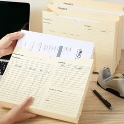 Staples Reinforced Pre-Printed File Jacket, 2" Expansion, Letter Size, Manila, 50/Box (TR486083) -Esseltela Shop s1227782 s7