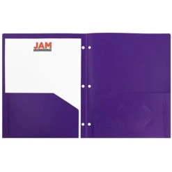 JAM Paper Heavy Duty Plastic 3-Hole Punched 2 Pocket School Folders, Assorted Fashion Colors, 6/Pack (383HHPFassrt) 8 JAM Paper Heavy Duty Plastic 3-Hole Punched 2 Pocket School Folders, Assorted Fashion Colors, 6/Pack (383HHPFassrt) -Esseltela Shop sp100189048 s7