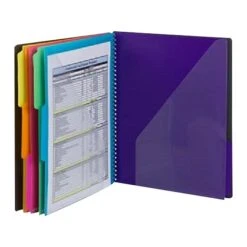 Smead Poly Project Letter Size Solid Cover Presentation Book, Gray/Bright Colors (89207) -Esseltela Shop sp103902943 s7