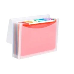 Smead ColorVue Plastic Accordion File, 13-Pocket, Letter Size, Clear/Rainbow (70723) -Esseltela Shop sp104485358 s7