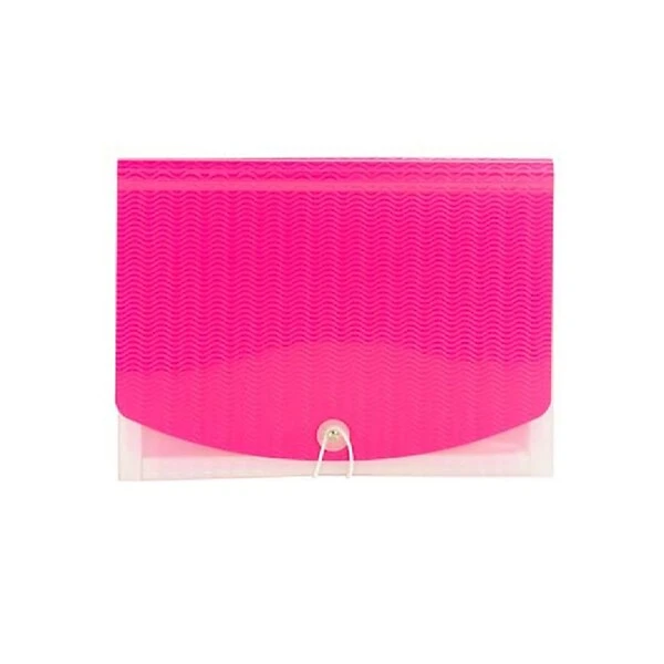 Smead Vibrant Line Plastic Accordion File, 12-Pocket, Letter Size, Pink/Clear (70864) 3 Smead Vibrant Line Plastic Accordion File, 12-Pocket, Letter Size, Pink/Clear (70864)