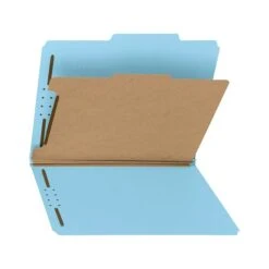 Smead 100% Recycled Pressboard Classification Folder, 1 Divider, 2" Expansion, Letter, Blue (13721) -Esseltela Shop sp106969797 s7