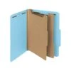 Smead 100% Recycled Pressboard Classification Folder, 2 Dividers, 2" Expansion, Letter, Blue (14021) -Esseltela Shop sp106969812 s7