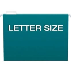 Pendaflex Recycled Hanging File Folders, 1/5-Cut Tab, Letter Size, Assorted Colors, 25/Box (PFX81667)
