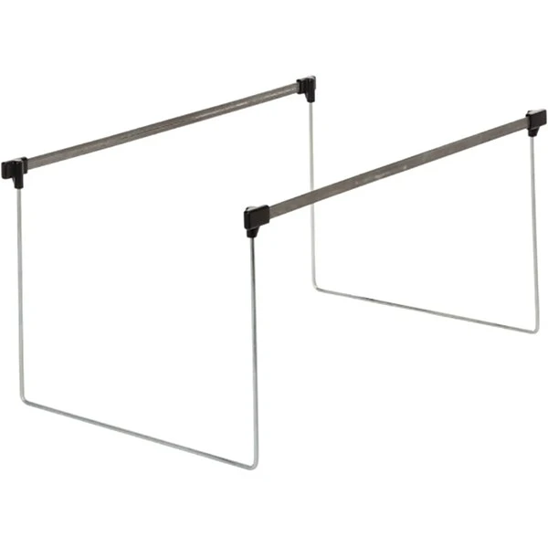 Pendaflex Adjustable Hanging File Folder Frame, Letter Size, Gray/Silver, 2/Box (OXF AFF24) 3 Pendaflex Adjustable Hanging File Folder Frame, Letter Size, Gray/Silver, 2/Box (OXF AFF24)