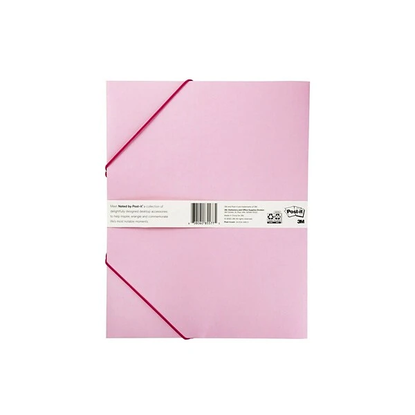 3M Noted By Post-it® Brand, Pink Folio, 9.5" X 12", 2 Pack (NTD-FOL-PK) 5 3M Noted By Post-it® Brand, Pink Folio, 9.5" X 12", 2 Pack (NTD-FOL-PK) - Image 3