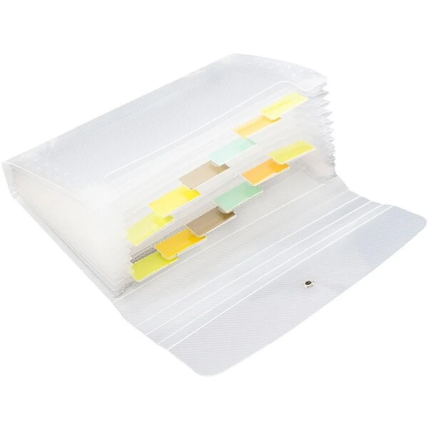 JAM Paper 13 Pocket Plastic Expanding File, Accordion Folders, Coupon Size, 4 1/4 X 6 3/4, Clear, Sold Individually (340133473) 5 JAM Paper 13 Pocket Plastic Expanding File, Accordion Folders, Coupon Size, 4 1/4 X 6 3/4, Clear, Sold Individually (340133473) - Image 3