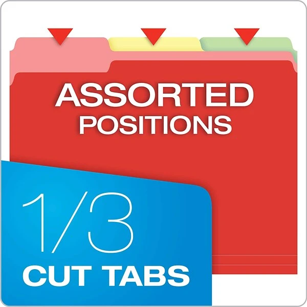 Pendaflex Hanging File Folder Combo Kit, Letter Size, Assorted Color, 25 Folders With Tabs, 50 File Folders (99199) 3 Pendaflex Hanging File Folder Combo Kit, Letter Size, Assorted Color, 25 Folders With Tabs, 50 File Folders (99199)