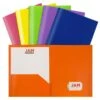 JAM Paper Plastic POP 2-Pocket Presentation Folder, Assorted Colors, 6/Pack (383Eassrtd) -Esseltela Shop sp150961943 s7