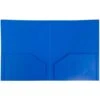 JAM Paper 2-Pocket Heavy Duty Folders, Blue, 6/Pack (383HBU) -Esseltela Shop sp170186330 s7