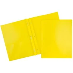 JAM Paper Plastic Two-Pocket School Folders With Fastener Clasps, Assorted Primary Colors, 6/Pack (382ECbgypofu) -Esseltela Shop sp170186465 s7