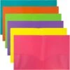 JAM Paper Plastic POP 2-Pocket Presentation Folder, Assorted Colors, 6/Pack (383EFassrt) 1 JAM Paper Plastic POP 2-Pocket Presentation Folder, Assorted Colors, 6/Pack (383EFassrt) -Esseltela Shop sp170186485 s7