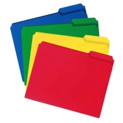 Smead Poly File Folder, 1/3-Cut- Tab Letter Size, Assorted Colors, 24/Box (10500) -Esseltela Shop sp173280011 s7
