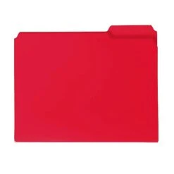 Smead Poly File Folder, 1/3-Cut- Tab Letter Size, Red, 24 Per Box (10501) -Esseltela Shop sp173280308 s7