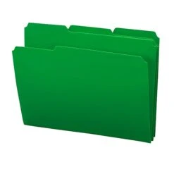 Smead Poly File Folder, 1/3-Cut- Tab Letter Size, Green, 24 Per Box (10502) -Esseltela Shop sp173280416 s7