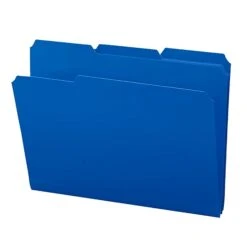 Smead Poly File Folder, 1/3-Cut- Tab Letter Size, Blue, 24/Box (10503) -Esseltela Shop sp173280435 s7