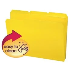 Smead Poly File Folders, 1/3-Cut Tab, Letter Size, Yellow, 24/Box (10504) -Esseltela Shop sp173280535 s7
