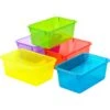 Storex Plastic Small Cubby Bins, X 7.8" X 12.2", Assorted Andy, 5/Carton (62490U05C) -Esseltela Shop sp177309132 s7