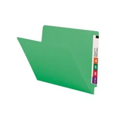 Smead Colored End Tab File Folder, Shelf-Master Reinforced Straight-Cut Tab, Letter Size, Green, 100/Box (25110) -Esseltela Shop sp36187366 s7