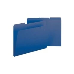 Smead Pressboard File Folder, 1/3-Cut Tab, 1" Expansion, Letter Size, Dark Blue, 25/Box (21541) -Esseltela Shop sp36187836 s7