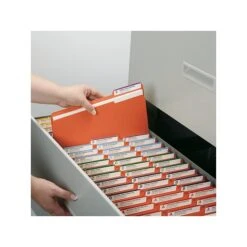 Smead® File Folder, 1/3-Cut Tab, Letter Size, Orange, 100/Box (12543) -Esseltela Shop sp36188151 s7
