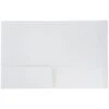 JAM Paper® Laminated Two-Pocket Glossy Presentation Folders, White, 6/Pack (103489D) -Esseltela Shop sp36189103 s7