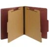 Pendaflex® Six-Section Colored PressGuard Heavy Duty Classification Folders, Letter Size, Red, 10/Box (1257R) -Esseltela Shop sp36618110 s7
