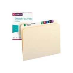 Smead File Folders, Straight-Cut Tab, Letter Size, Manila, 100/Box (10300) -Esseltela Shop sp36618331 s7