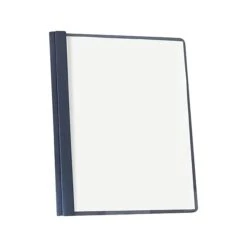 Esselte Oxford Embossed 3-Prongs Report Cover, Letter, Black, 25/Box (OXF 55806)