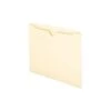 Smead File Jacket, Reinforced Straight-Cut Tab, Flat-No Expansion, Letter Size, Manila, 100/Box (75500)