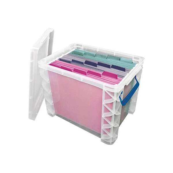 Advantus Super Stacker File Box, Letter/Legal Size, Clear (36871) 3 Advantus Super Stacker File Box, Letter/Legal Size, Clear (36871)