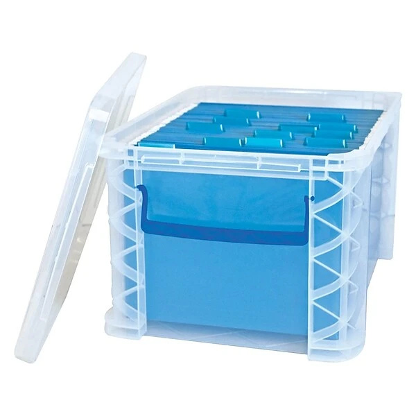 Advantus Super Stacker File Box, Letter/Legal Size, Clear (36871) 4 Advantus Super Stacker File Box, Letter/Legal Size, Clear (36871) - Image 2