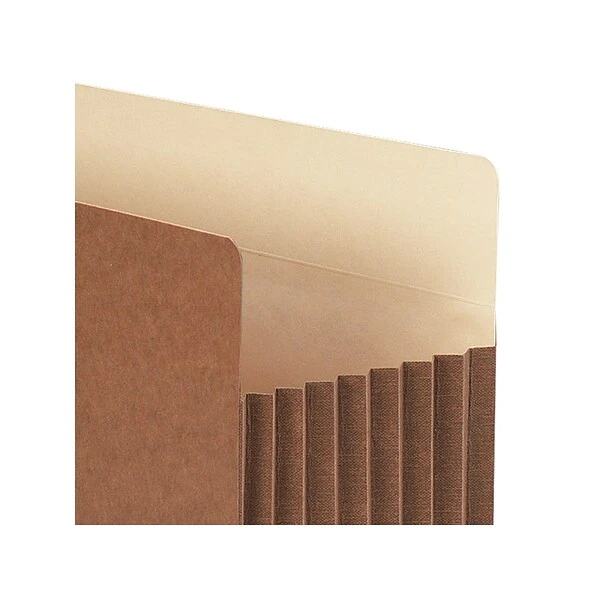 Smead TUFF Redrope File Pockets, 7" Expansion, Letter Size, Brown, 5/Box (73395) 4 Smead TUFF Redrope File Pockets, 7" Expansion, Letter Size, Brown, 5/Box (73395) - Image 2