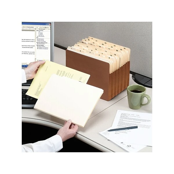 Smead TUFF Redrope File Pockets, 7" Expansion, Letter Size, Brown, 5/Box (73395) 5 Smead TUFF Redrope File Pockets, 7" Expansion, Letter Size, Brown, 5/Box (73395) - Image 3