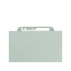 Smead Heavy Duty File Folder, 1/3-Cut Tab, 1" Expansion, Letter Size, Gray/Green, 25/Box (13230) -Esseltela Shop sp39612374 s7