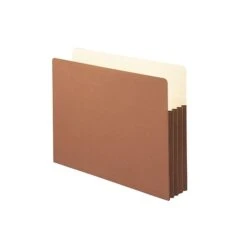 Smead Redrope File Pockets, 3.5" Expansion, Letter Size, Brown, 10/Box (73264)