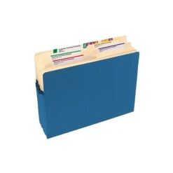 Smead File Pockets, 3.5" Expansion, Letter Size, Blue (73225) -Esseltela Shop sp39612883 s7