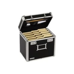 Ideastream Snap-N-Store Locking File Security Box, Letter Size, Black (VZ01165)