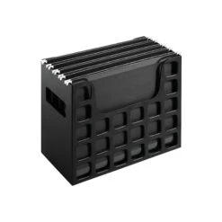 Esselte DecoFlex Hanging File Box, Letter Size, Black (PFX 23013)