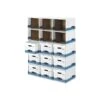 Bankers Box File/Cube™ Quick Set-Up Corrugated File Storage Box Shells, Letter/Legal Size, White/Blue, 6/Carton (0162601) -Esseltela Shop sp40286168 s7