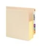 Smead® End Tab File Pocket, Reinforced Straight-Cut Tab, 5-1/4" Expansion, Fully-Lined Gusset, Legal Size, Manila (76174)