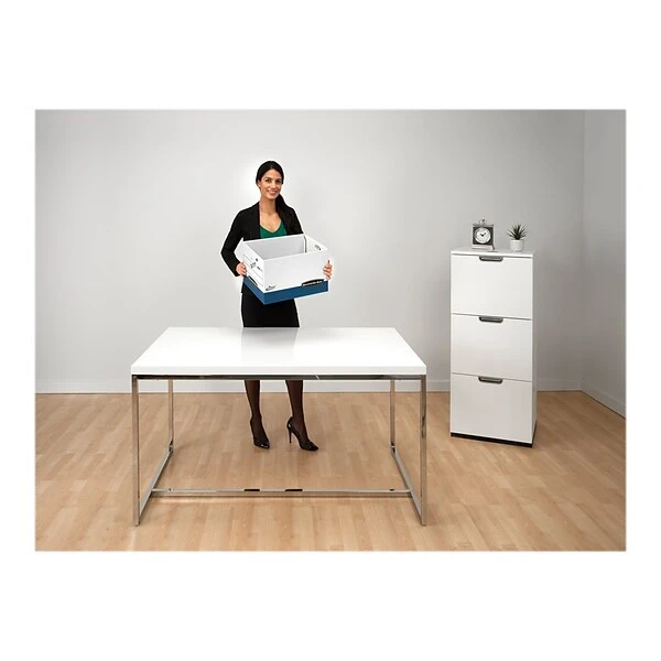 Bankers Box Presto Heavy-Duty Instant Assembly File Storage Boxes, Lift-Off Lid, Letter/Legal Size, 4/Pack (0063602) 6 Bankers Box Presto Heavy-Duty Instant Assembly File Storage Boxes, Lift-Off Lid, Letter/Legal Size, 4/Pack (0063602) - Image 4