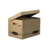 Bankers Box Systematic 100% Recycled Corrugated File Storage Boxes, Flip-Top Lid, Letter/Legal Size, Brown, 12/Carton (12772) -Esseltela Shop sp40313100 s7
