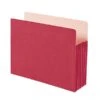Smead 10% Recycled Reinforced File Pocket, 5 1/4" Expansion, Letter Size, Red, 10/Box (73241BX) -Esseltela Shop sp40590945 s7