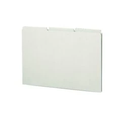 Smead Pressboard Guides, 1/3-Cut Tab (Blank), Legal Size, Gopher Green, 50/Box (52334)