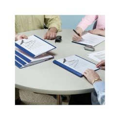 Smead Heavyweight Report Covers With Clear Front, 3-Prong, Letter Size, Blue, 25/Box (87452) -Esseltela Shop sp40798251 s7